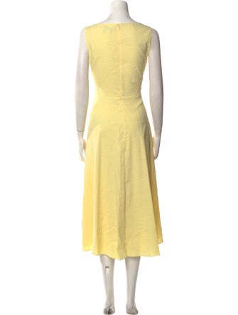 Theory Linen Midi Length Dress