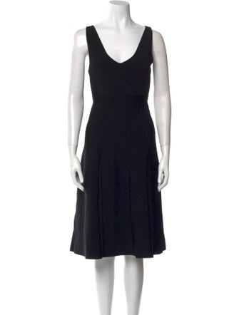 Theory Scoop Neck Knee-Length Dress