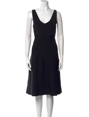 Theory Dresses Scoop Neck Knee-Length Dress Petite