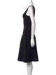 Theory Scoop Neck Knee-Length Dress