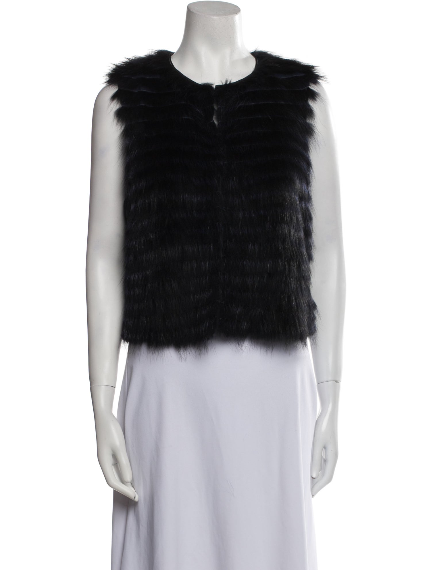 Theory Fur Striped Fur Jacket