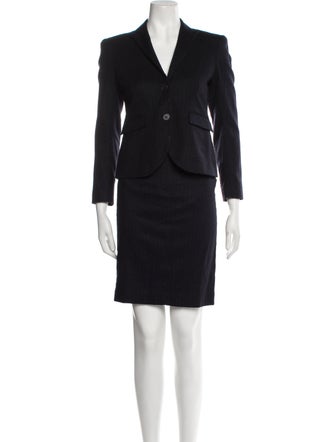 Theory Wool Tweed Pattern Skirt Suit