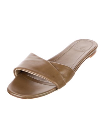 Theory Leather Slides