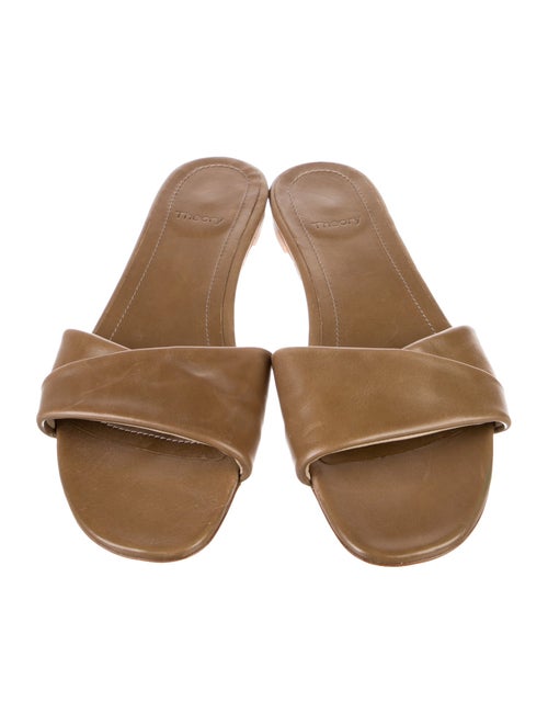 Theory Leather Slides