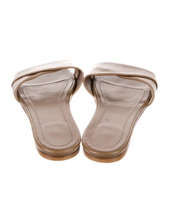 Theory Leather Slides
