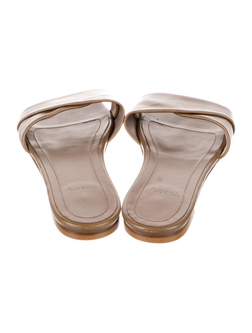 Theory Leather Slides