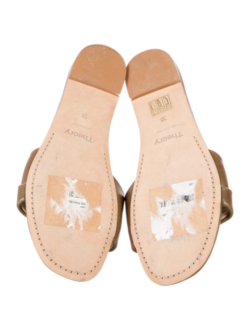 Theory Leather Slides