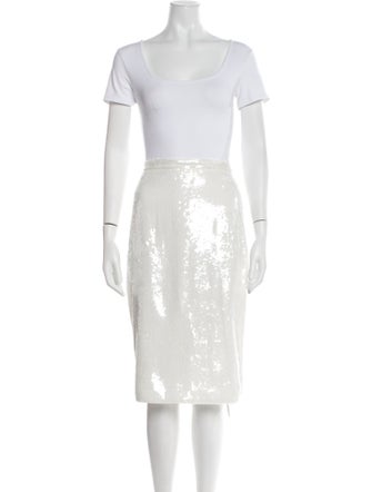 Theory Printed Sequin Embellishments Skirt Set