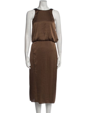 Theory Bateau Neckline Long Dress