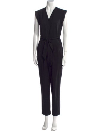 Theory Wool V-Neck Jumpsuit