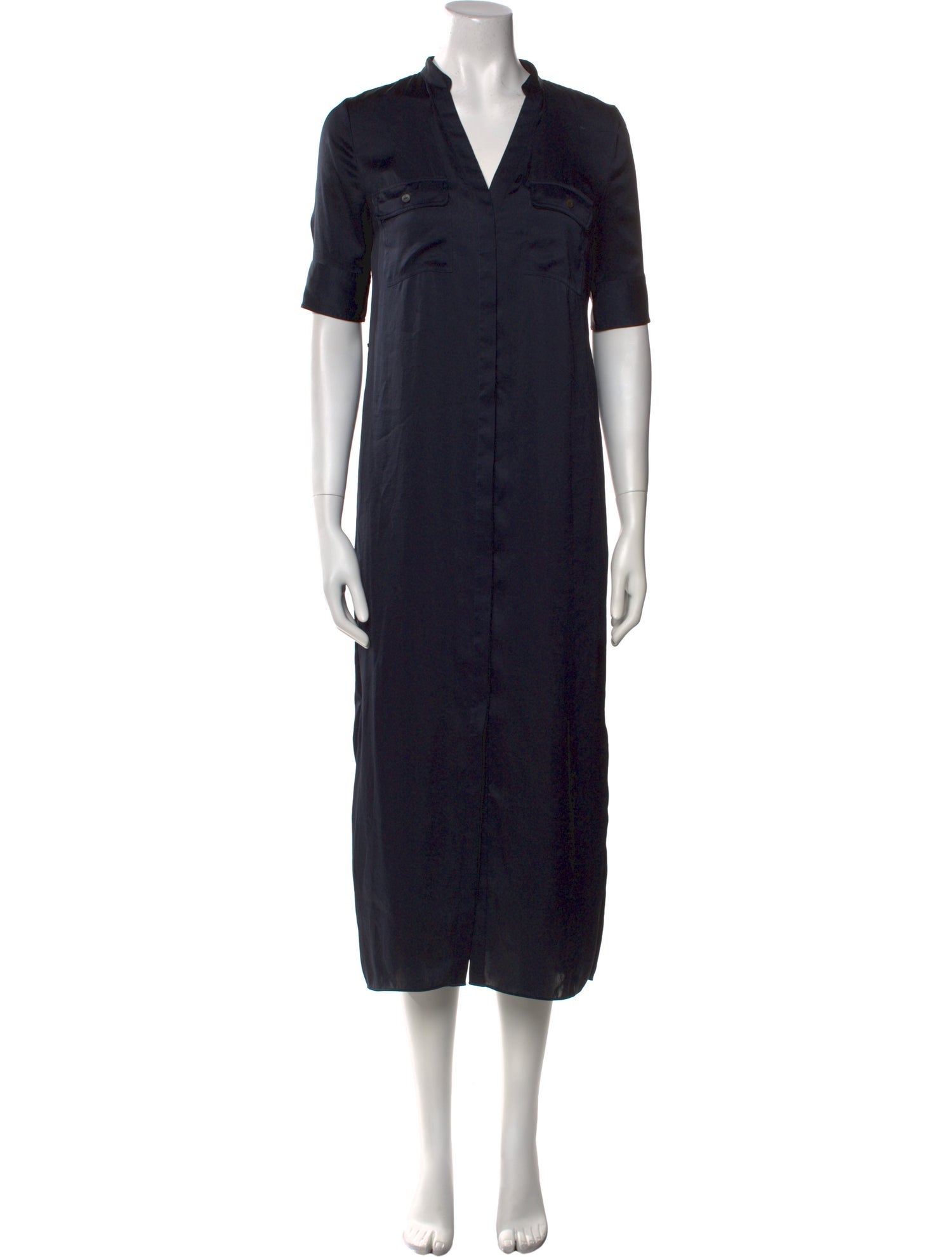 Theory V-Neck Long Dress