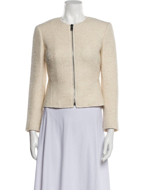 Theory Virgin Wool Tweed Pattern Evening Jacket