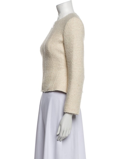 Theory Virgin Wool Tweed Pattern Evening Jacket