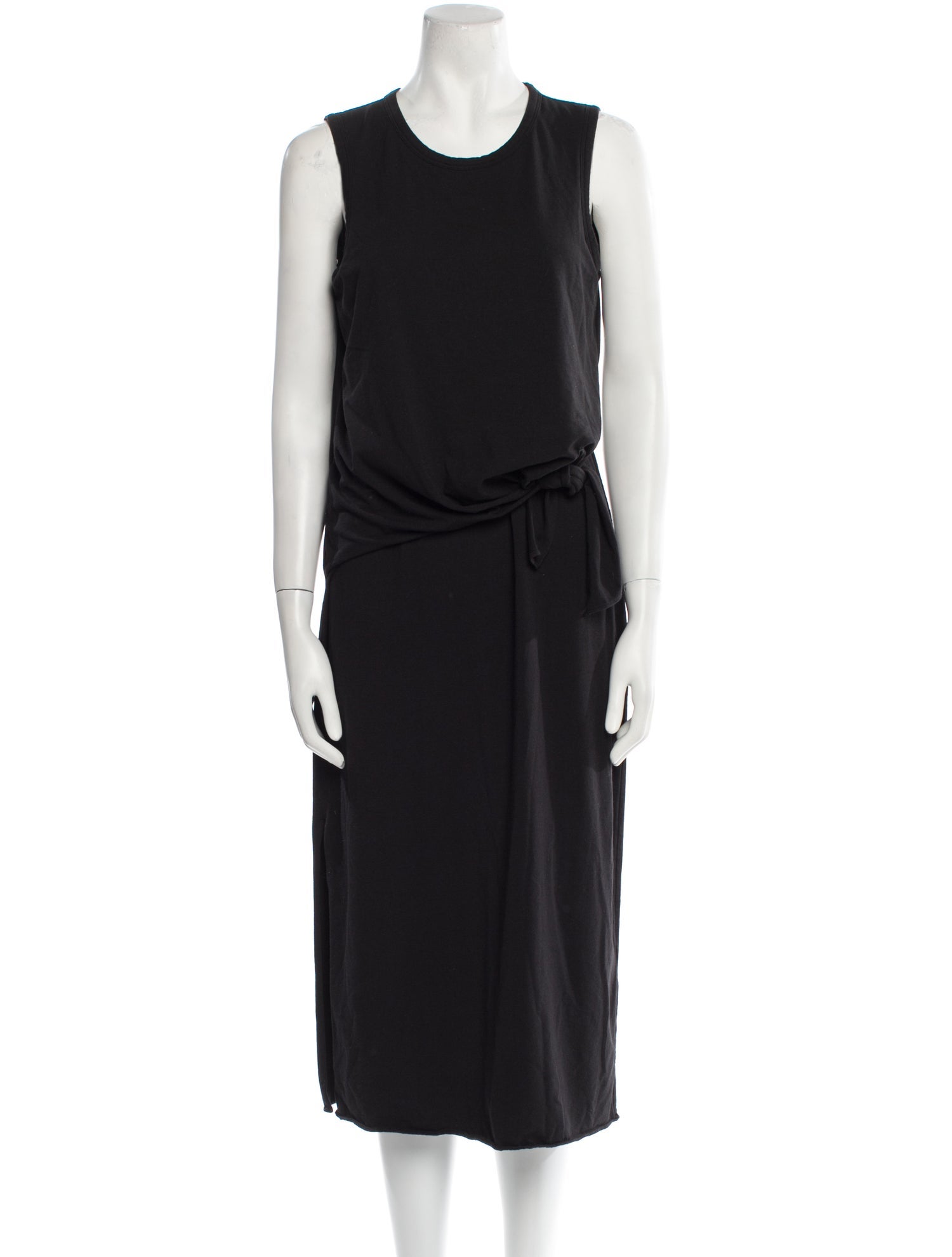 Theory Scoop Neck Midi Length Dress