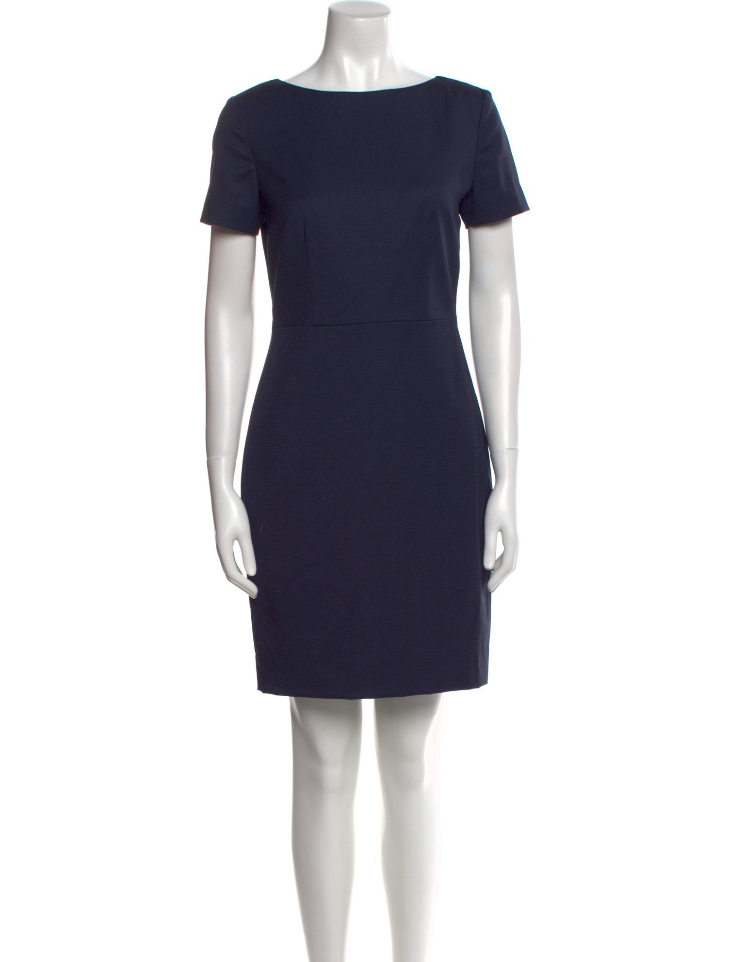 Theory Bateau Neckline Mini Dress