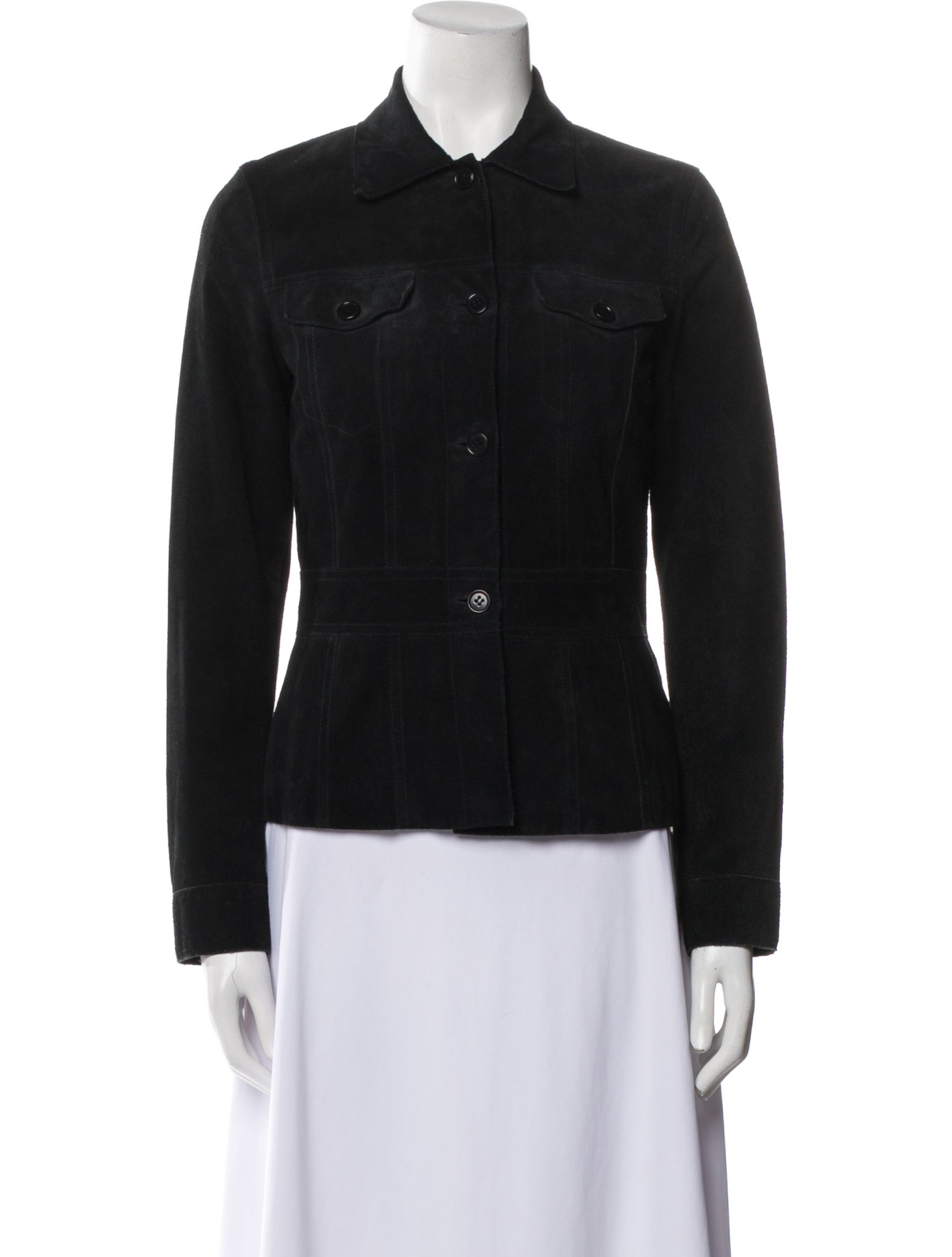 Theory Leather Denim Jacket