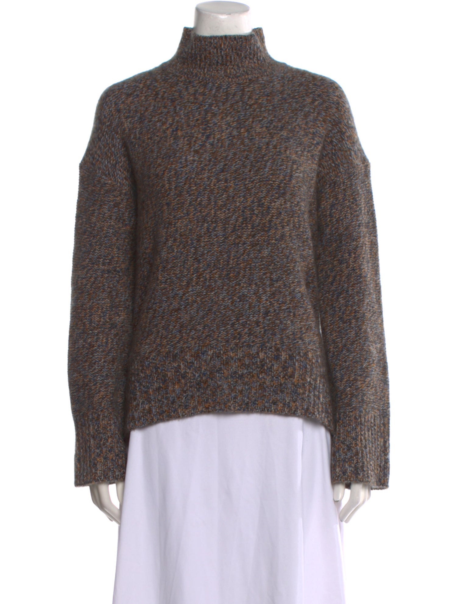 Theory Cashmere Mock Neck Sweater