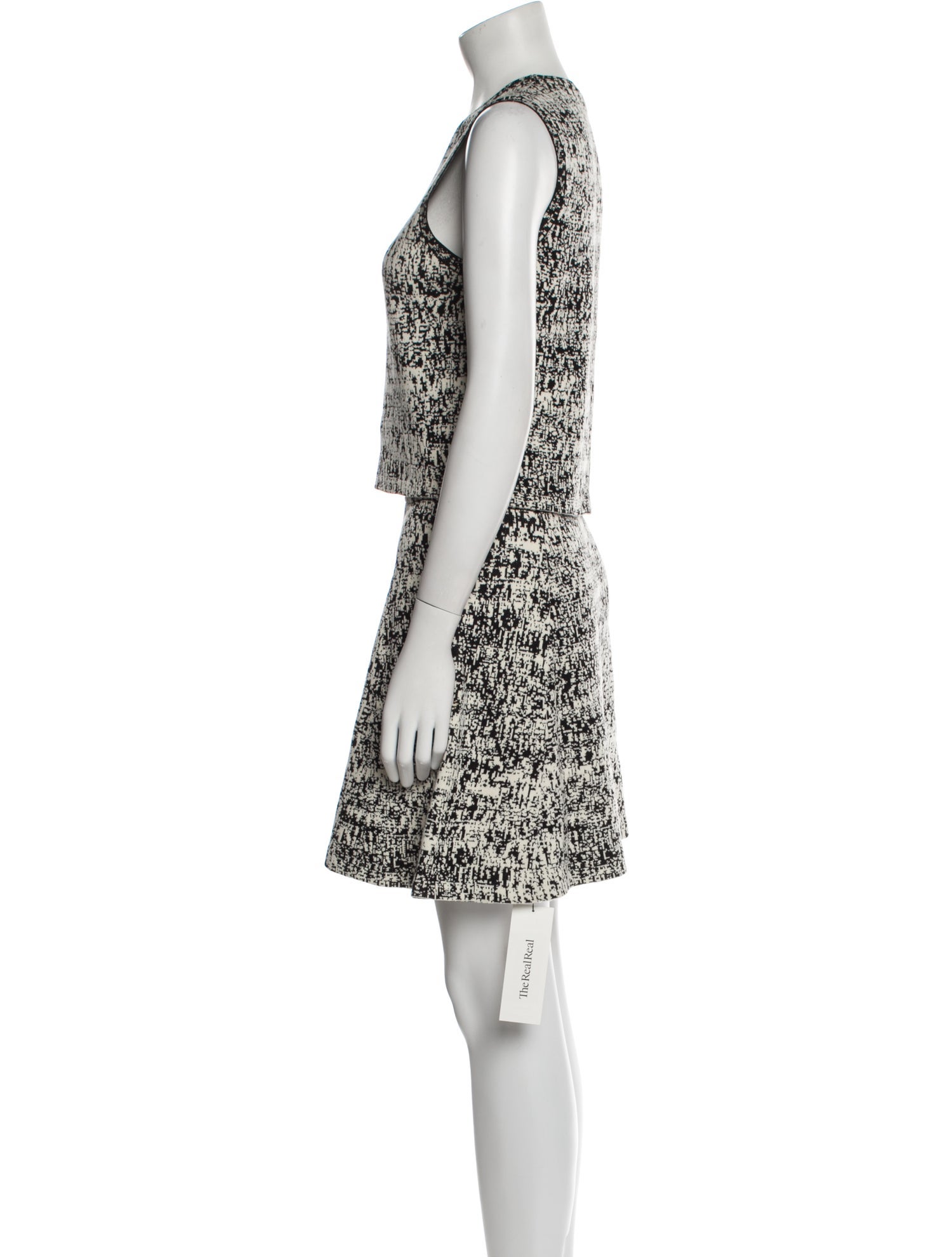 Theory Tweed Pattern Skirt Set