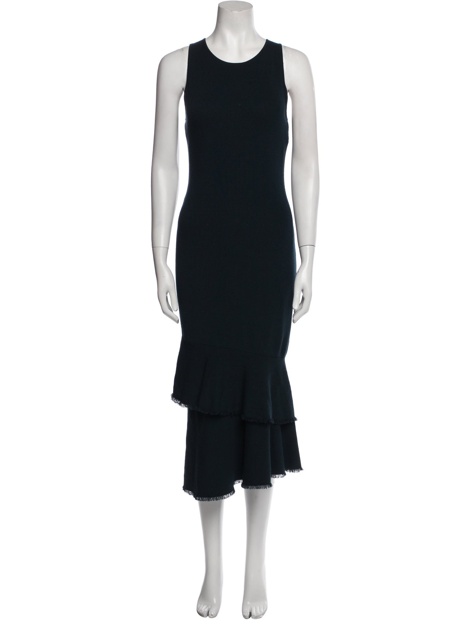 Theory Crew Neck Midi Length Dress