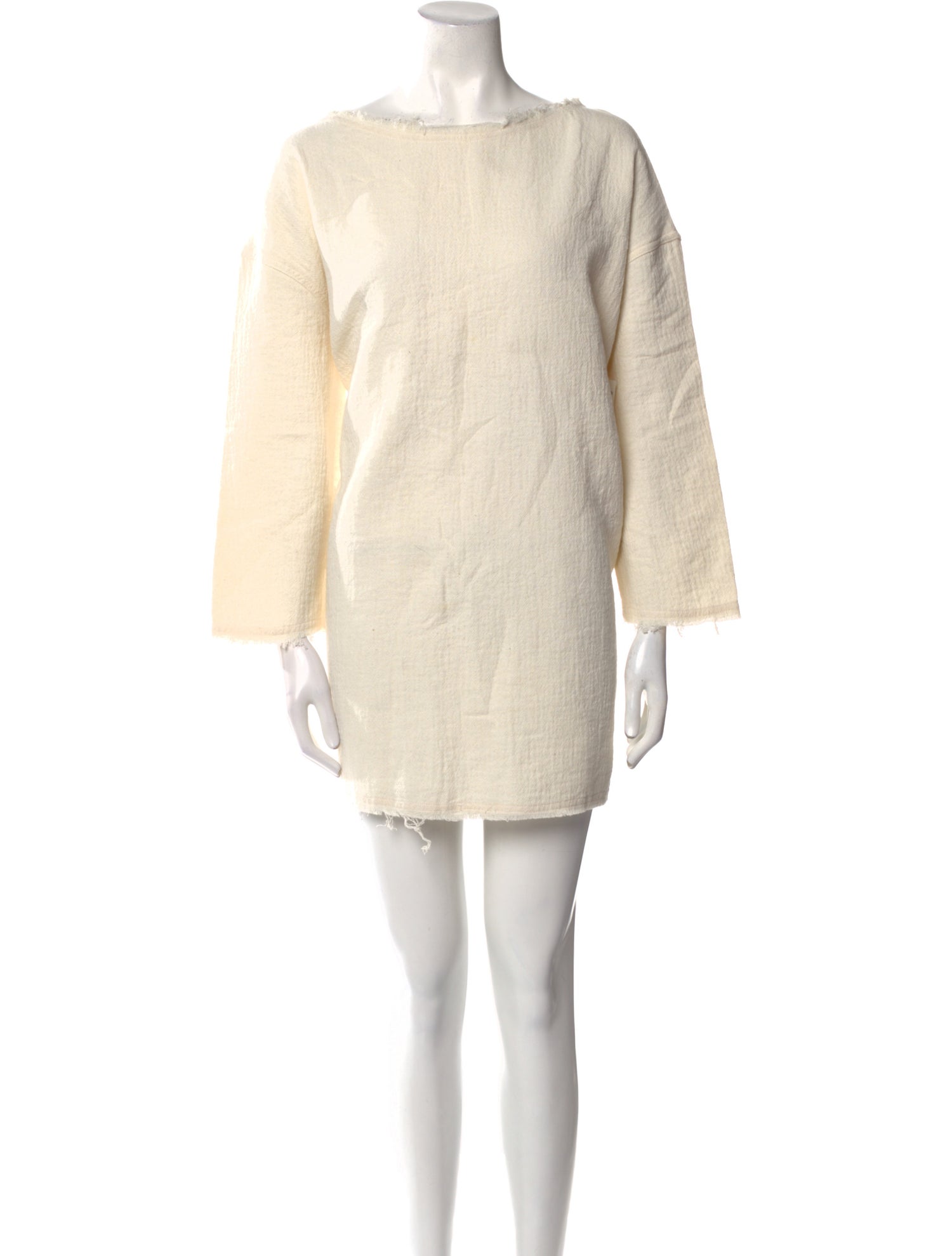 Theory Bateau Neckline Mini Dress