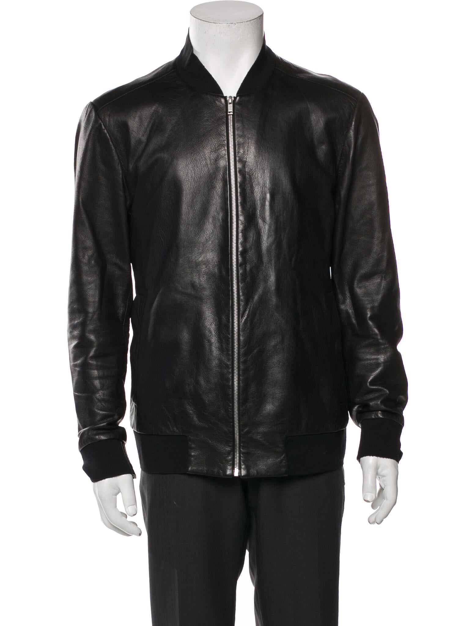 Theory Lamb Leather Bomber Jacket