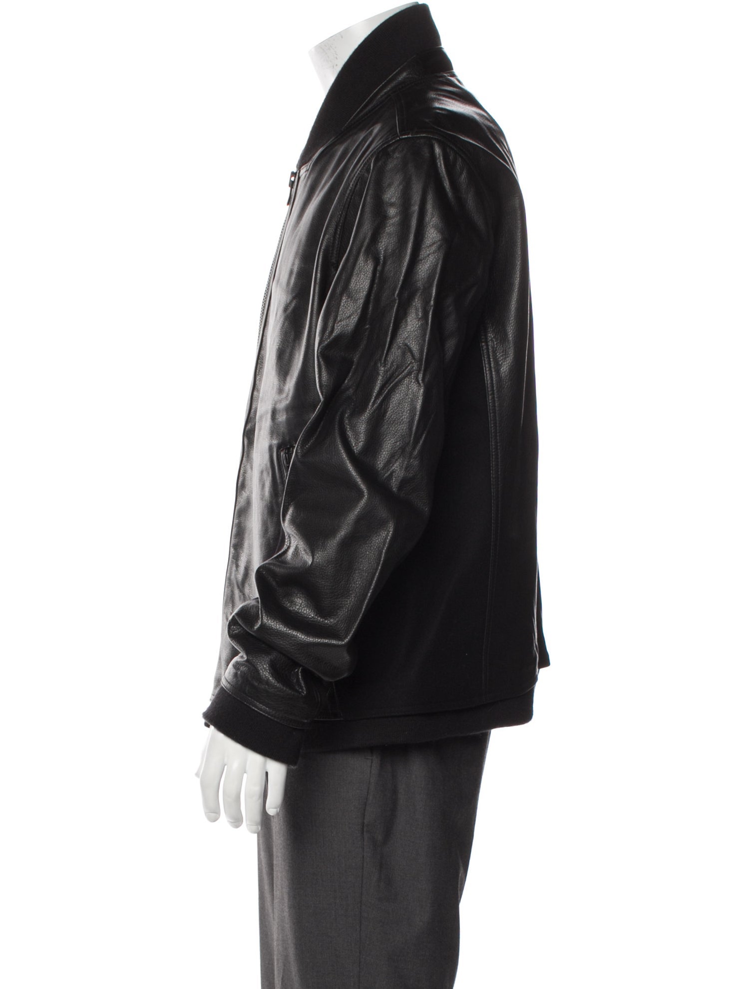 Theory Leather Bomber Jacket