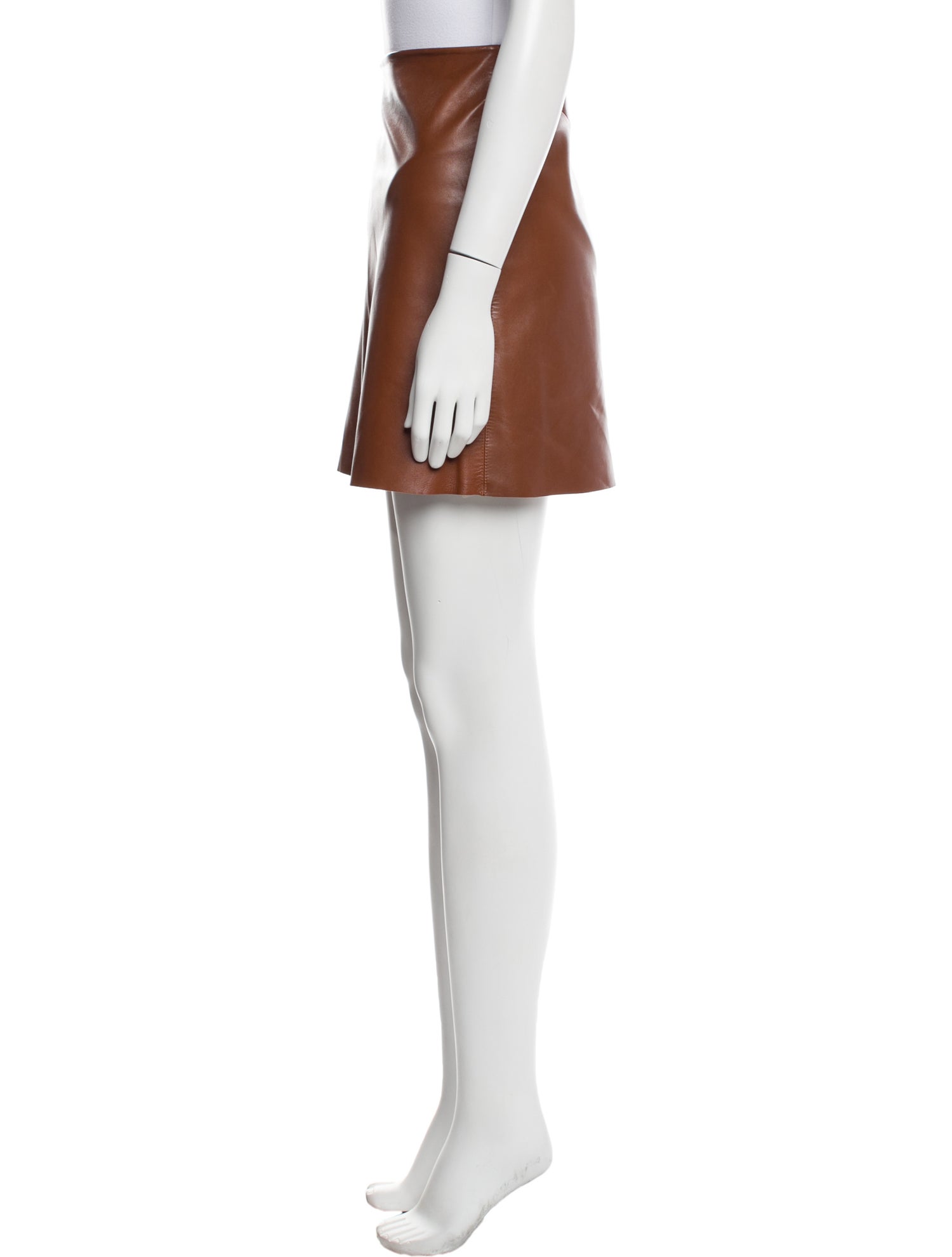 Theory Leather Mini Skirt