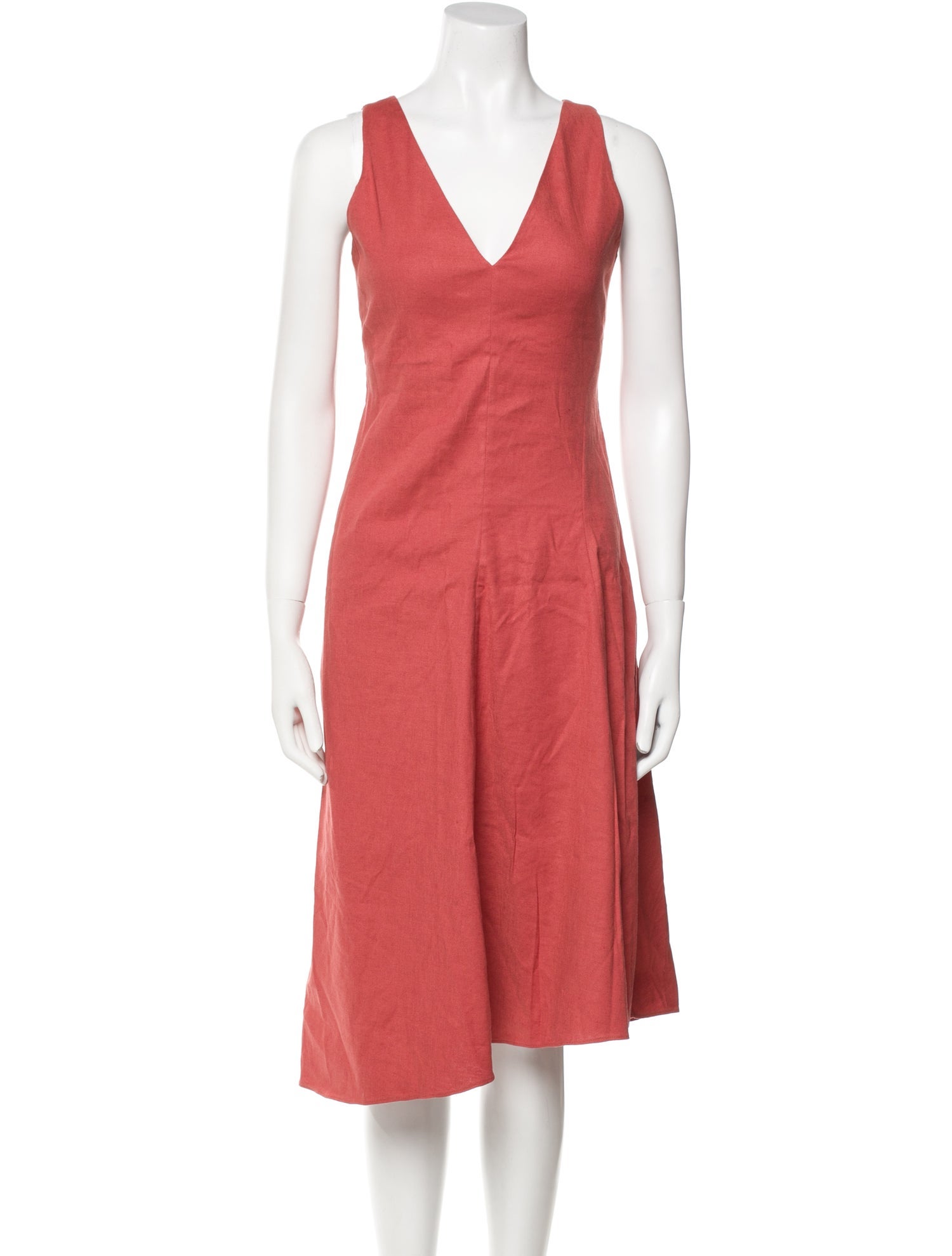 Theory V-Neck Midi Length Dress