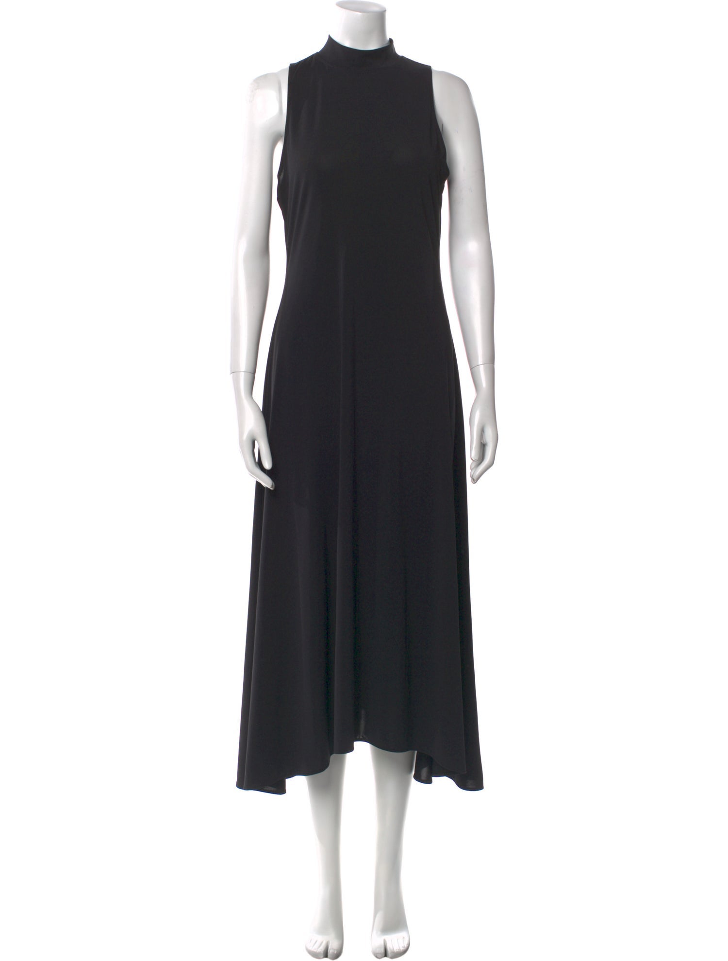 Theory Mock Neck Midi Length Dress