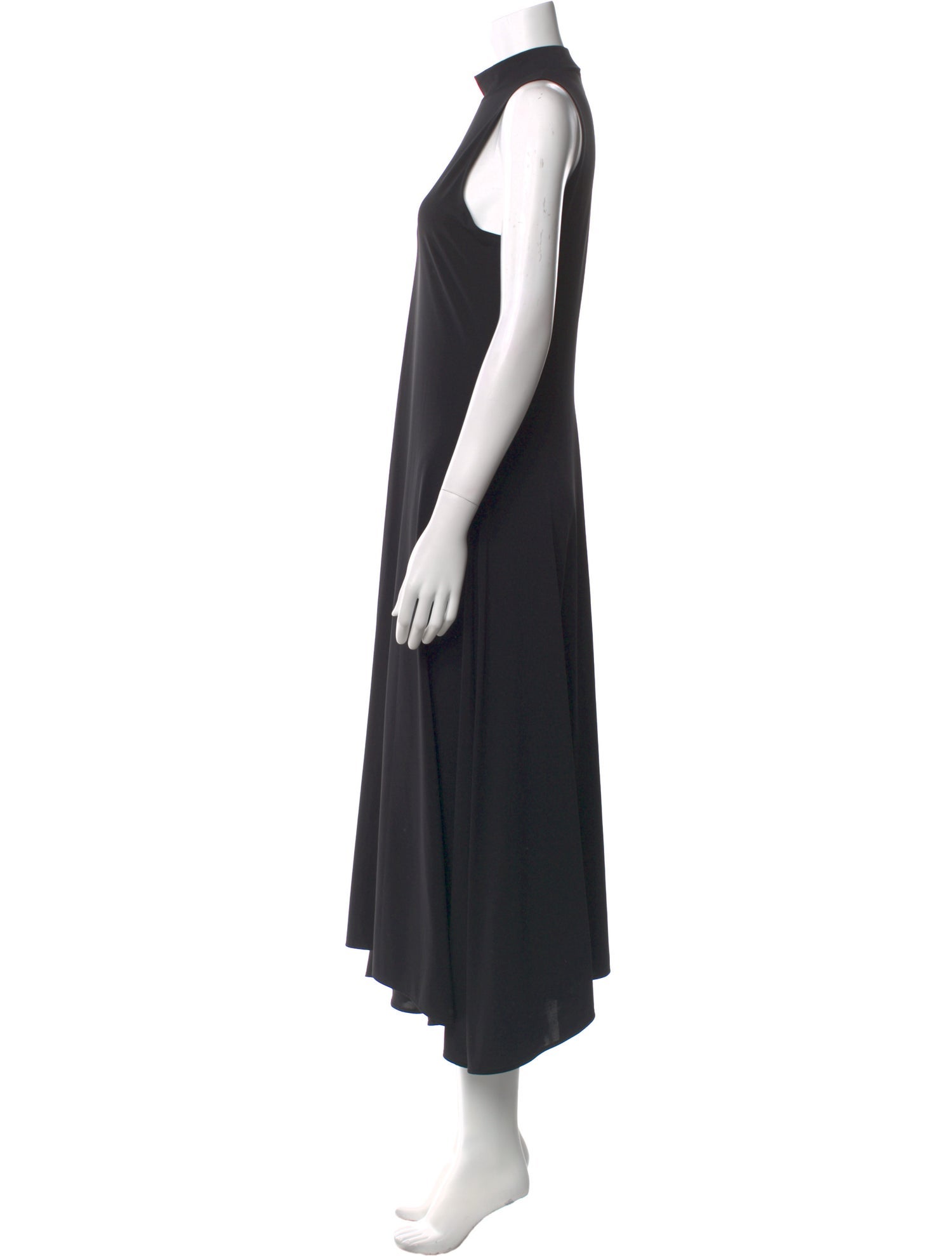 Theory Mock Neck Midi Length Dress