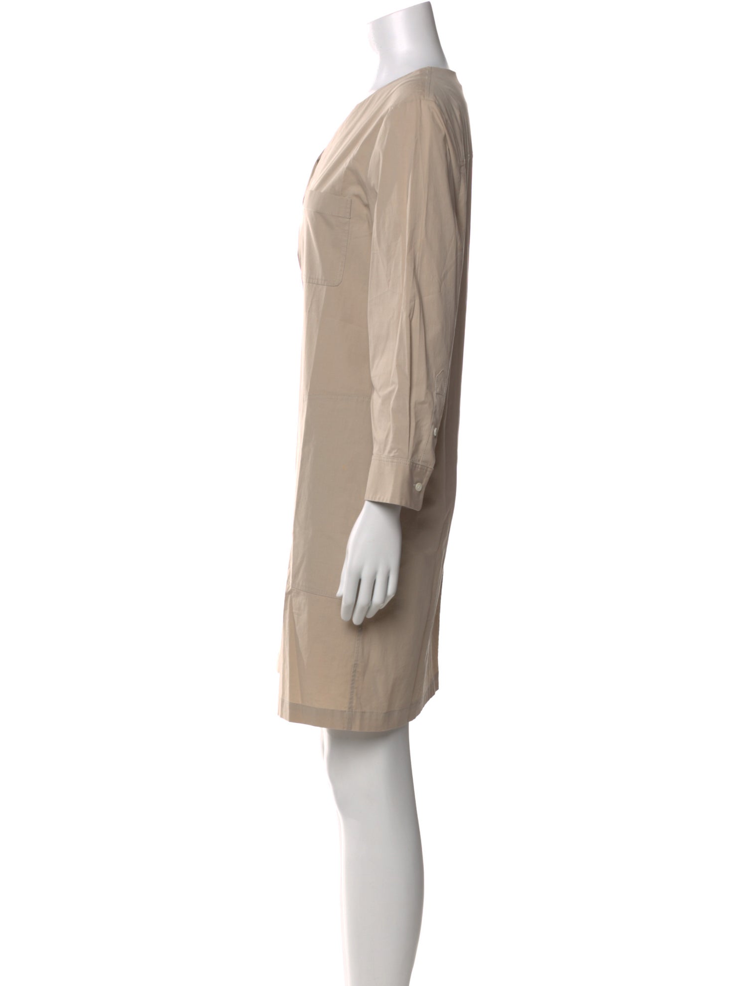 Theory V-Neck Mini Dress