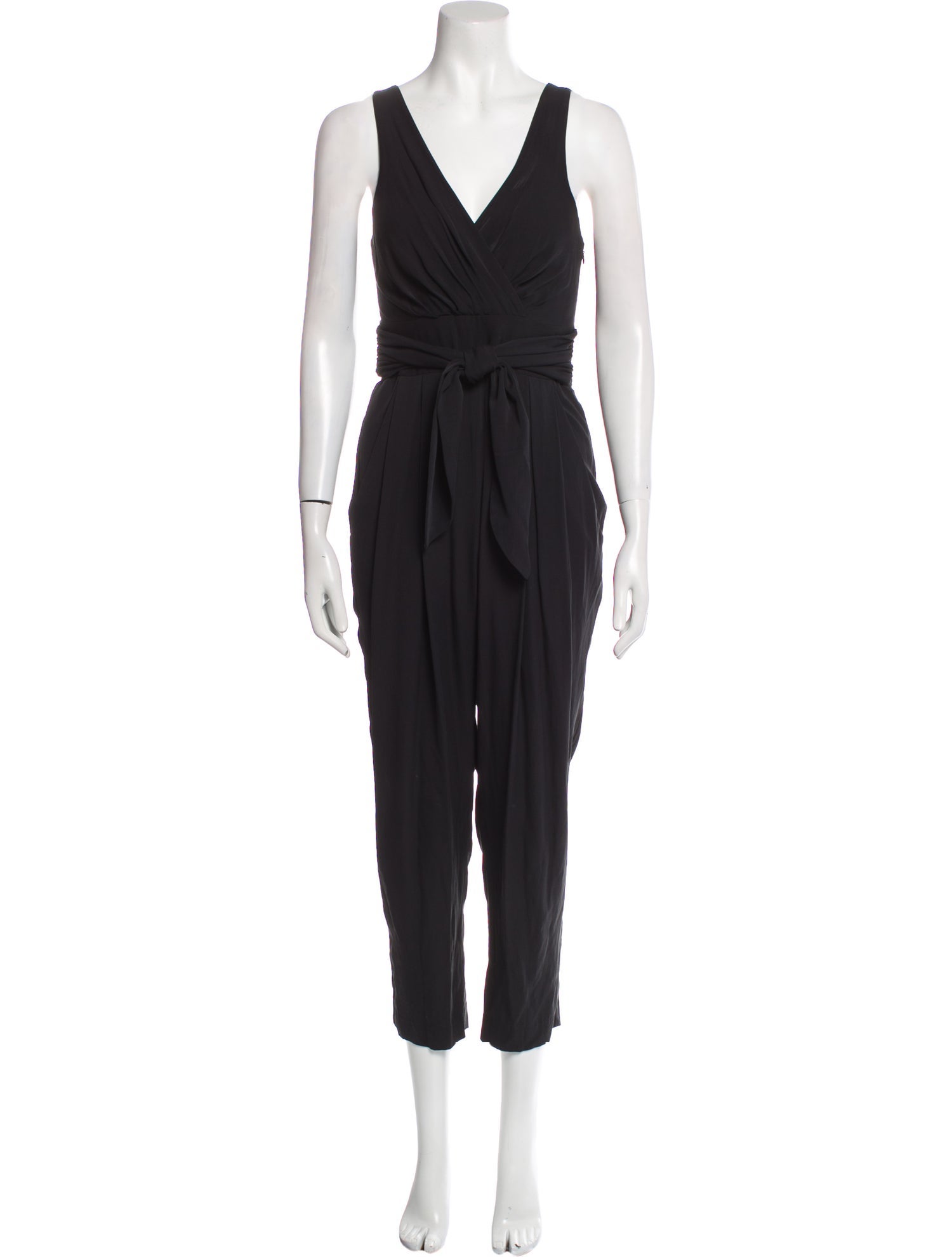 Theory Silk V-Neck Jumpsuit