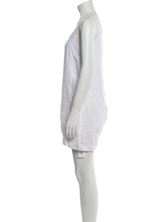 Theory Linen Scoop Neck Romper