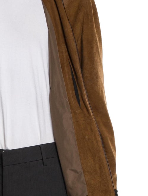 Theory Goat Leather Utility Jacket
