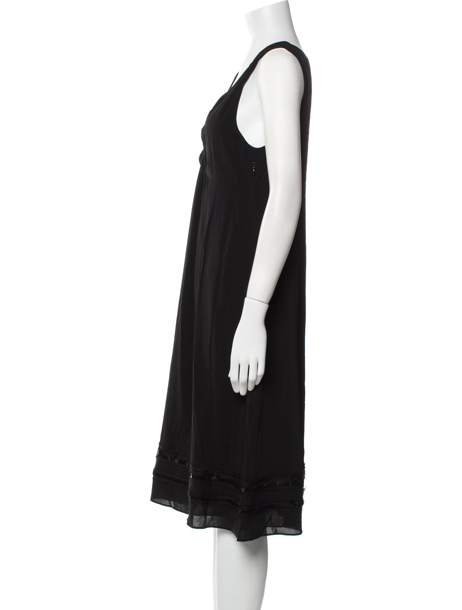 Theory V-Neck Midi Length Dress