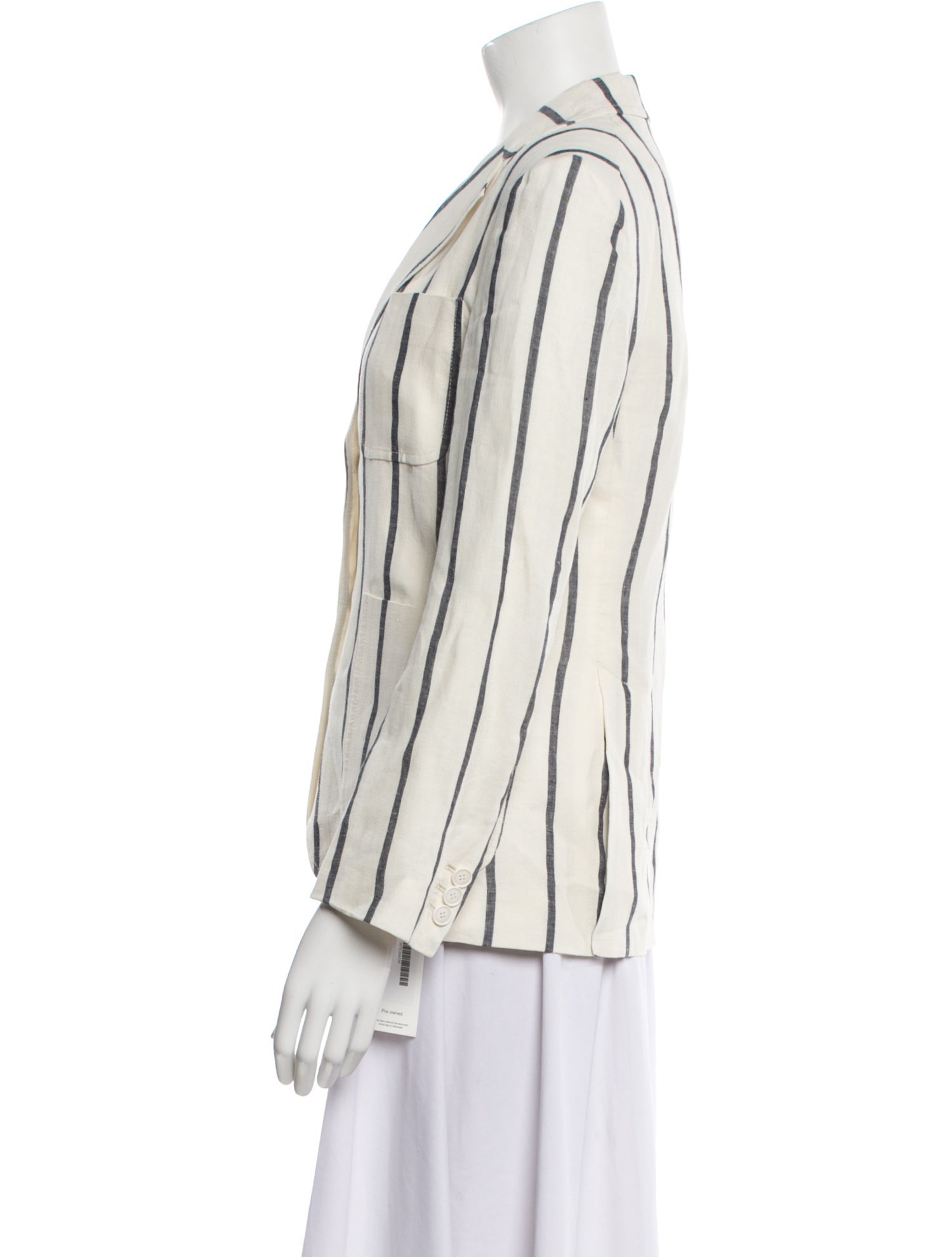 Theory Linen Striped Blazer