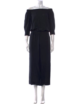 Theory Silk Off-The-Shoulder Jumpsuit