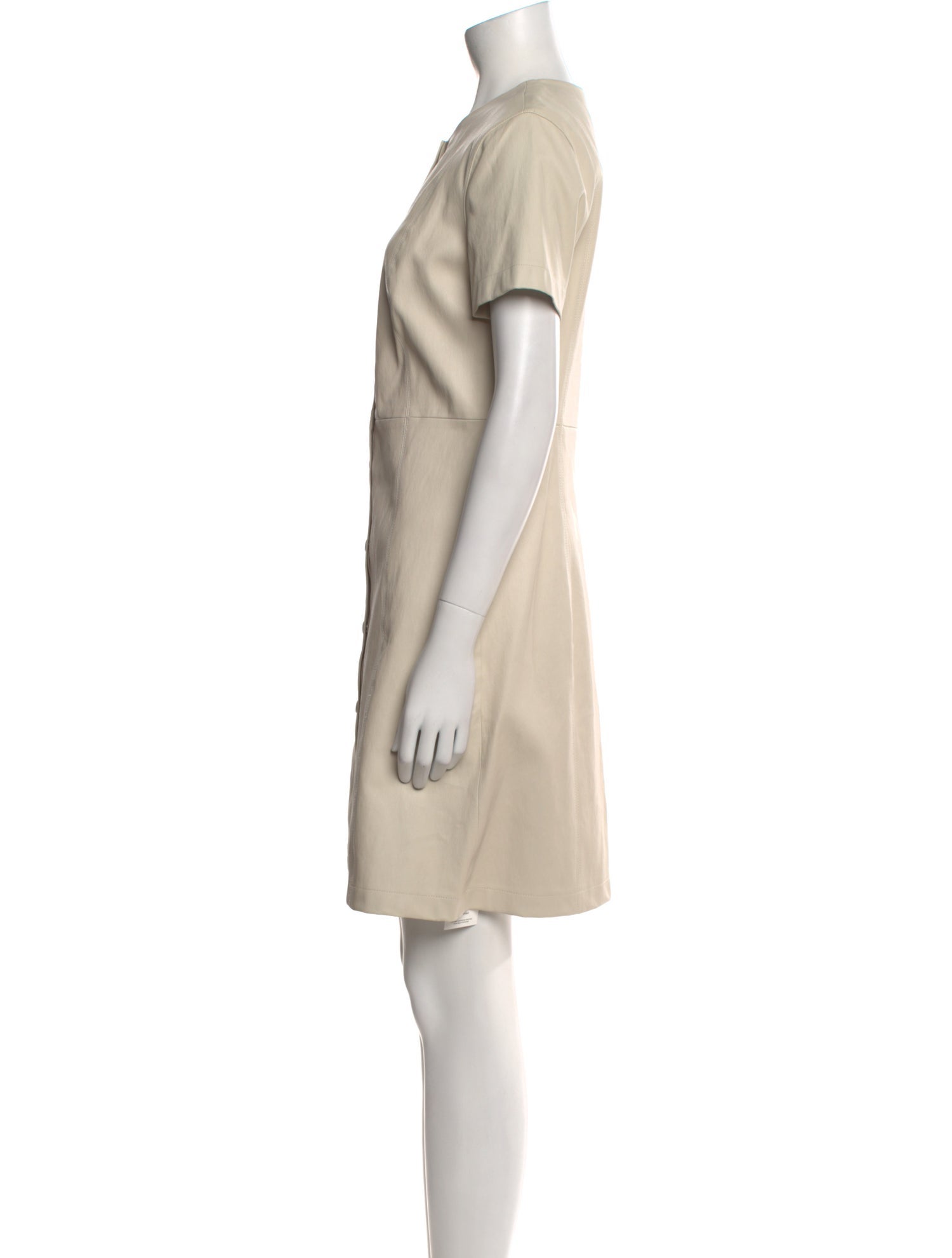 Theory Lamb Leather Knee-Length Dress w/ Tags