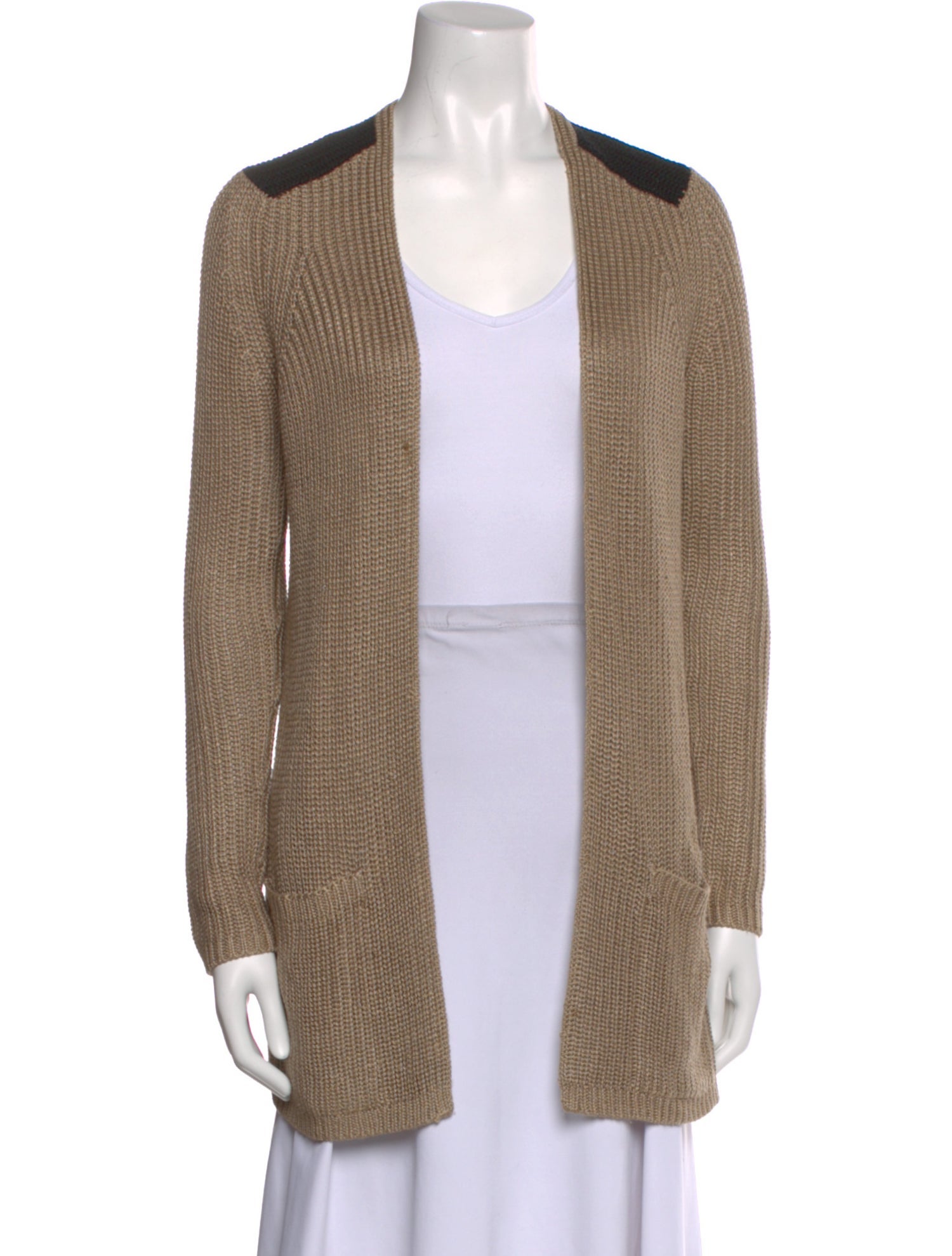 Theory Silk Open Front Sweater