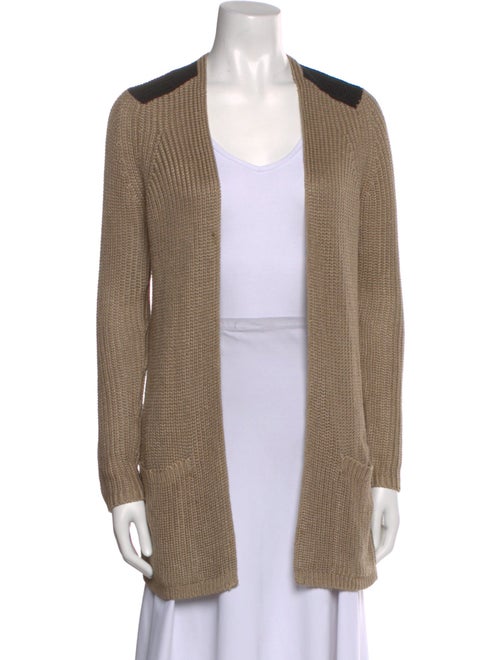 Theory Silk Open Front Sweater