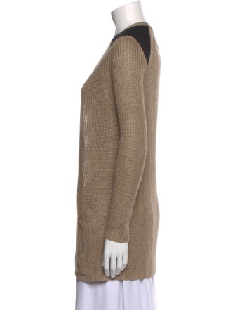 Theory Silk Open Front Sweater