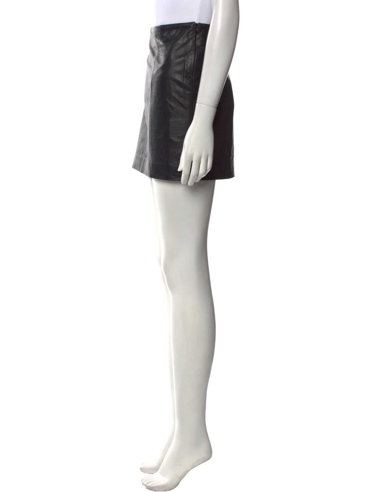 Theory Leather Mini Skirt