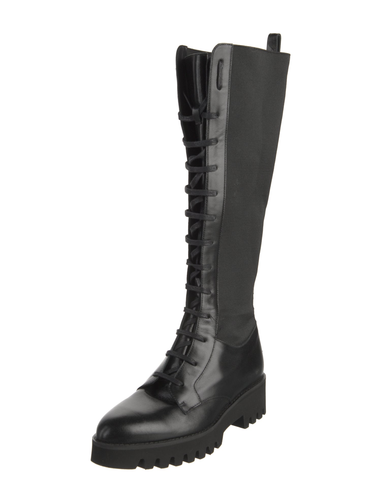 Theory Leather Combat Boots