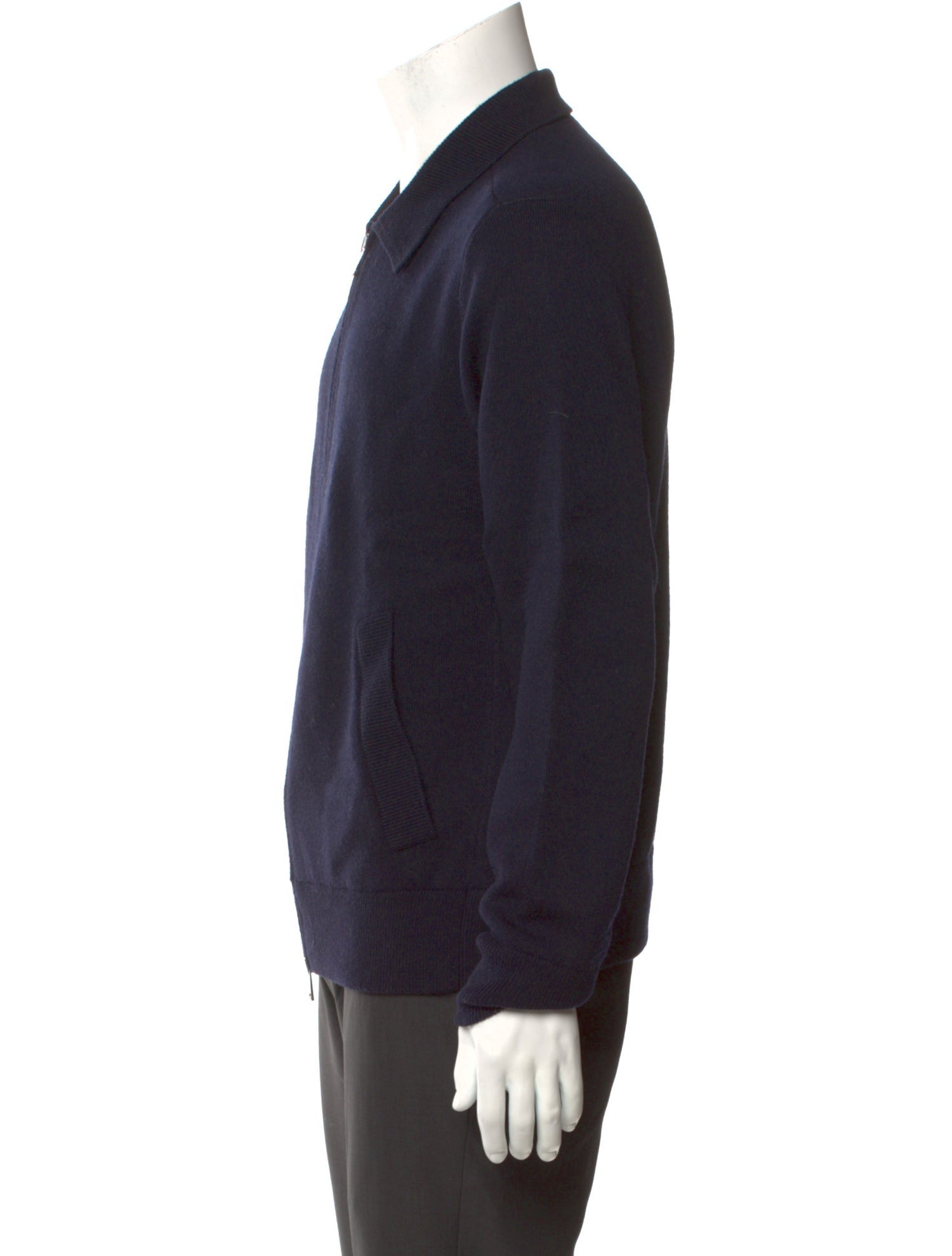 Theory Merino Wool Mock Neck Polo Sweater