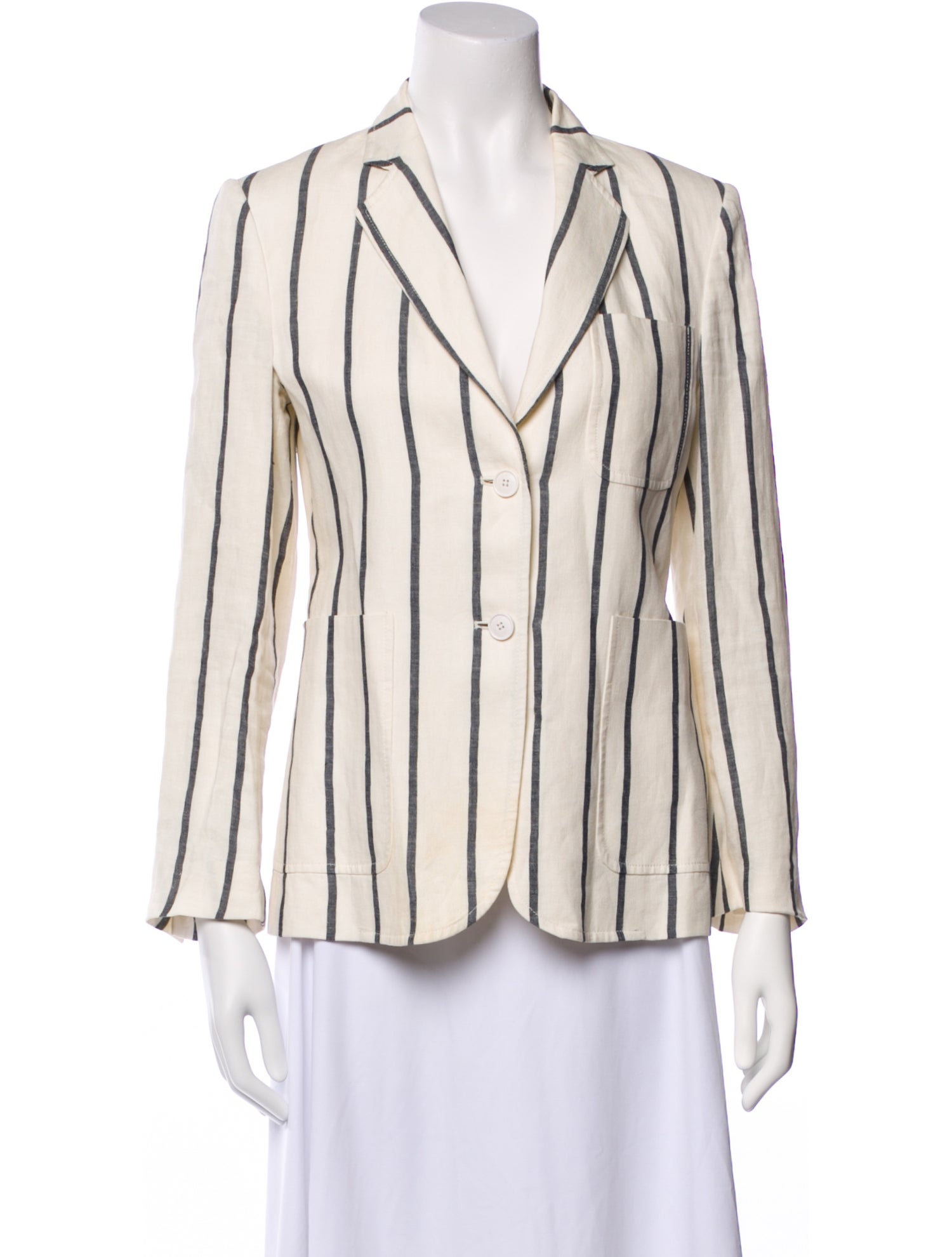 Theory Linen Striped Blazer