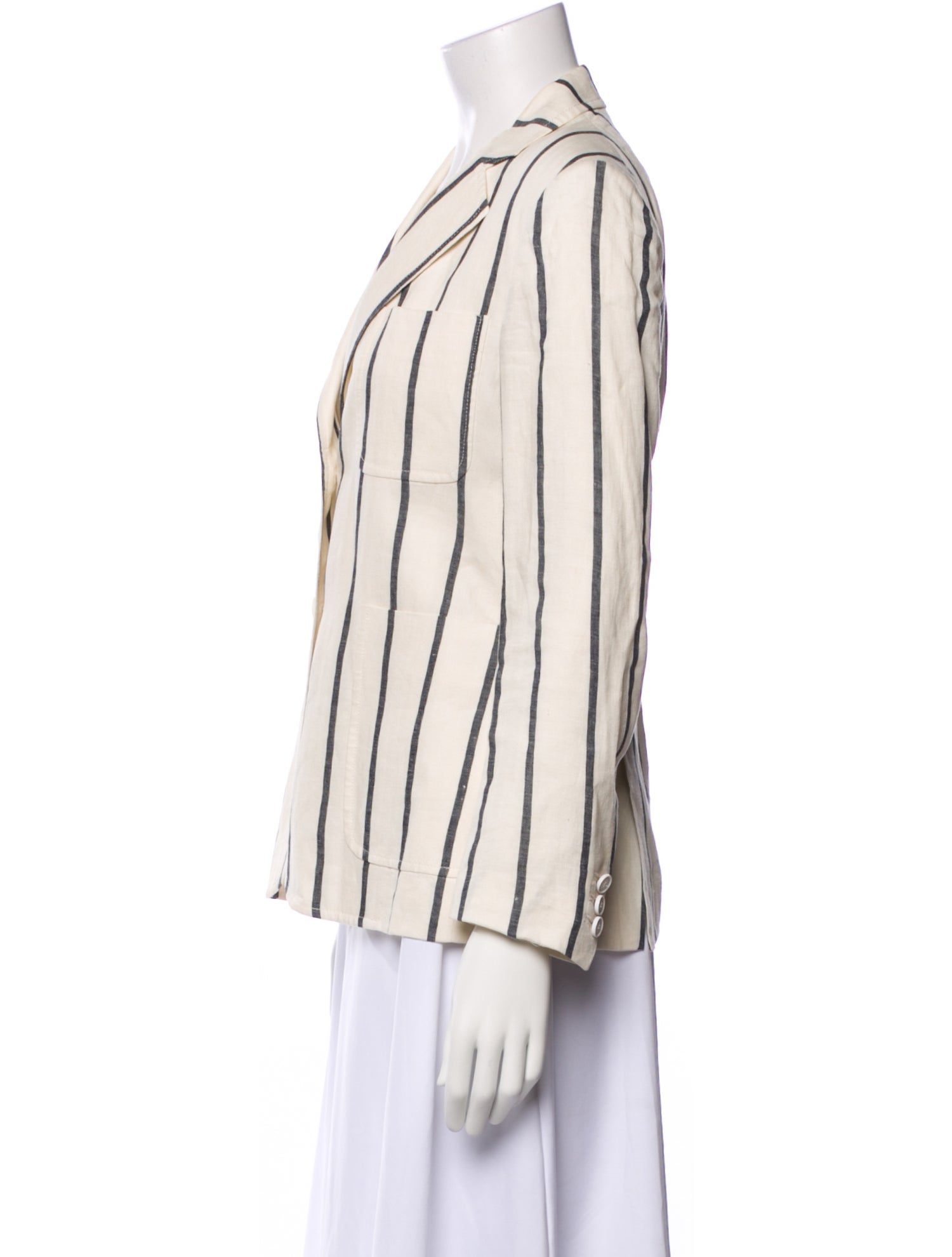 Theory Linen Striped Blazer