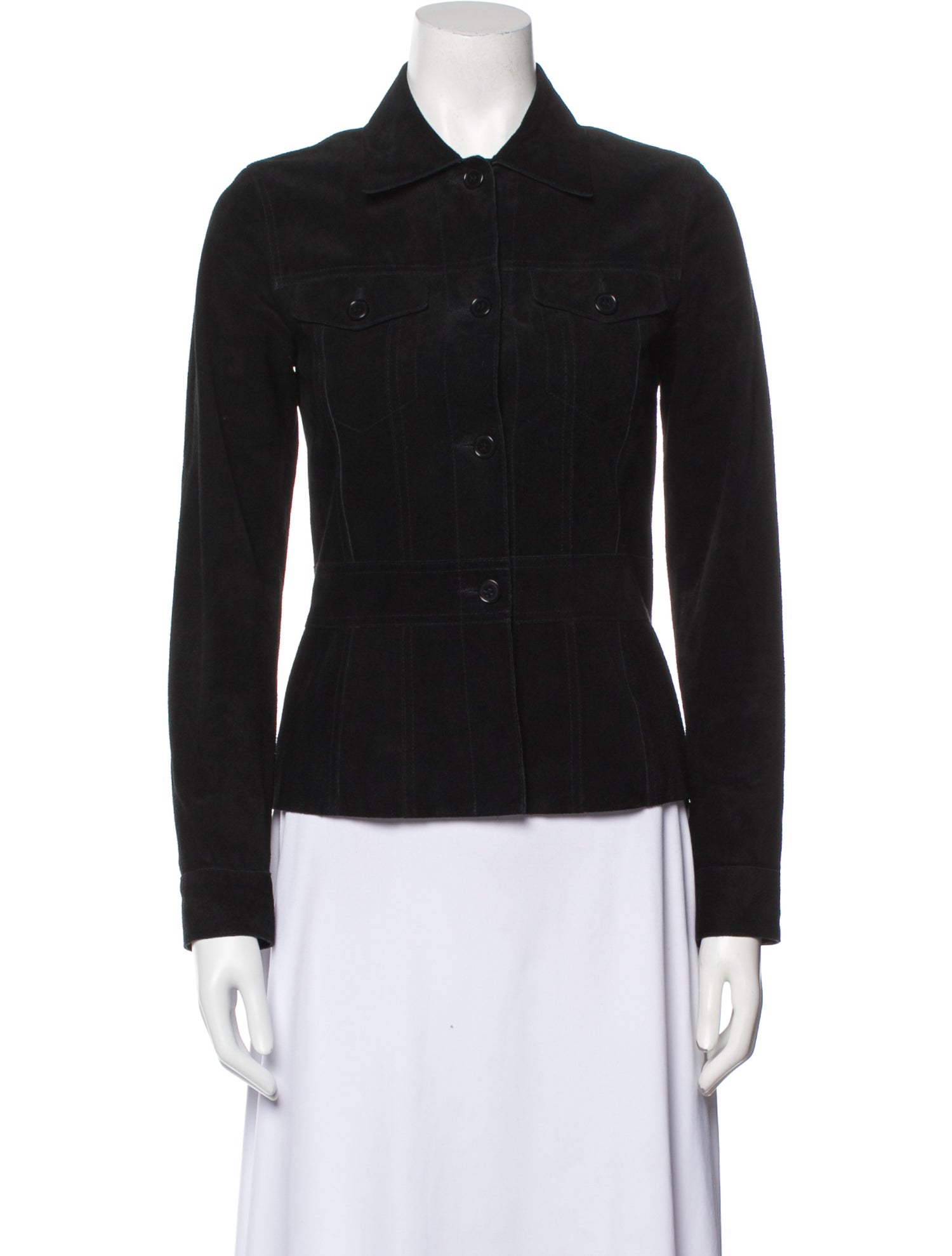 Theory Leather Denim Jacket