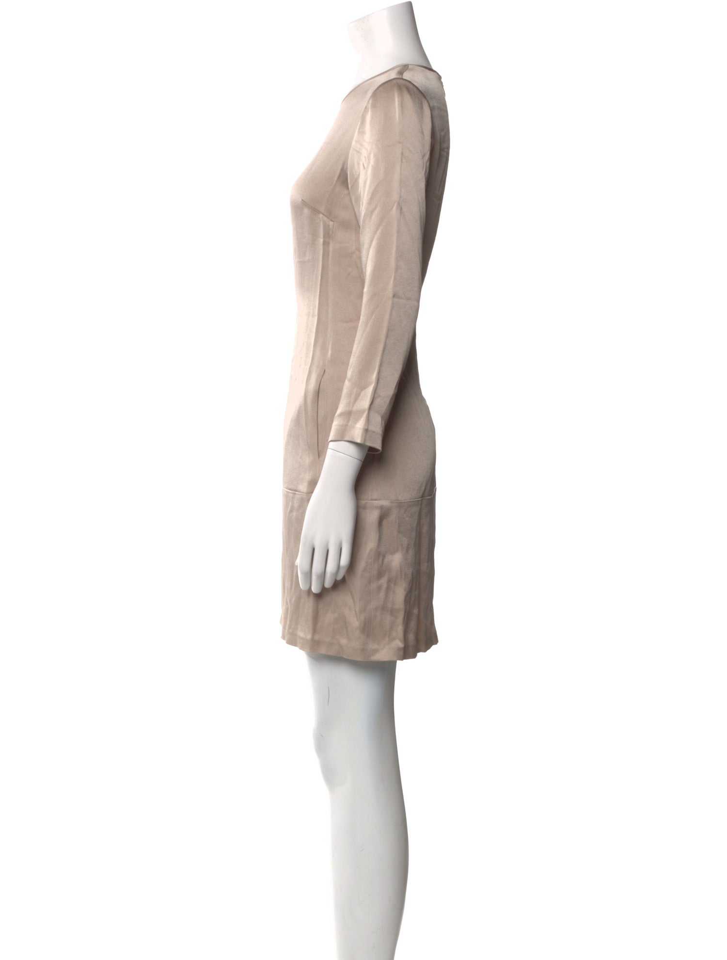 Theory Bateau Neckline Mini Dress