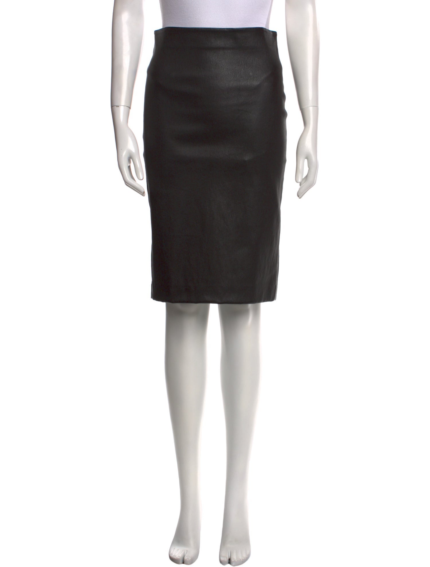 Theory Leather Knee-Length Skirt