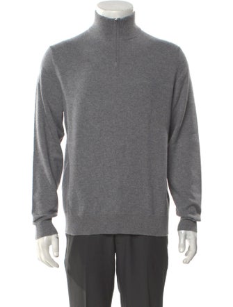 Theory Cashmere Mock Neck Pullover